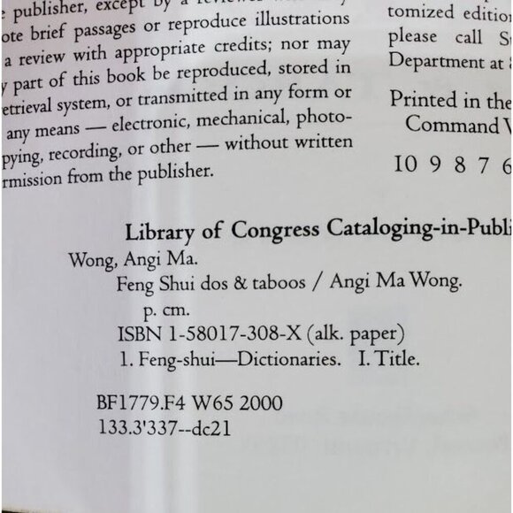 Feng Shui Dos & Taboos By Angi Ma Wong - Picture 2 of 3